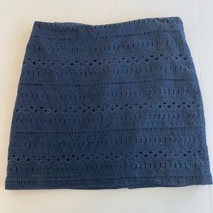 GAP A line Navy Lace Skirt